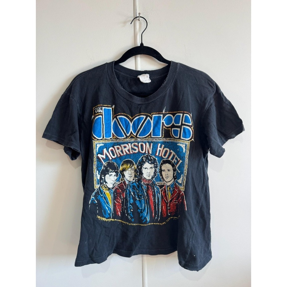 Madeworn The Doors Morrison Hotel Shirt Mens Medium Black Band Tee T-Shirt‎